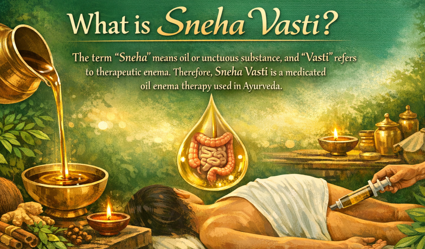 Snehavasti at Dhanvanthri Ayurveda Vaidya Salai – Madurai